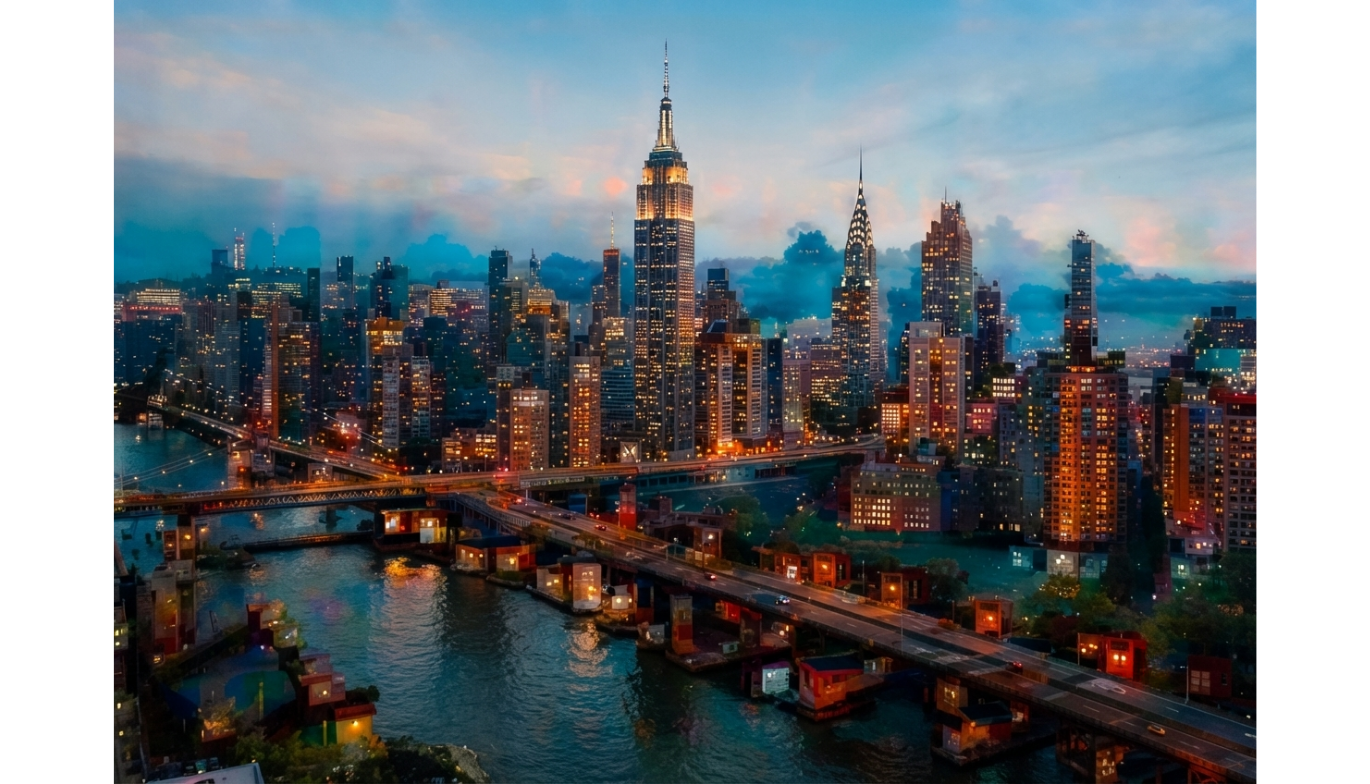Brooklyn Bridge skyline